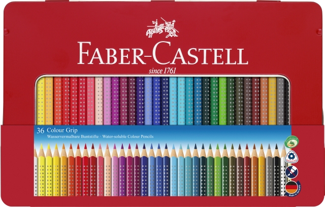 Faber-Castell Färgpenna Colour Grip burk med 36 st (112435)