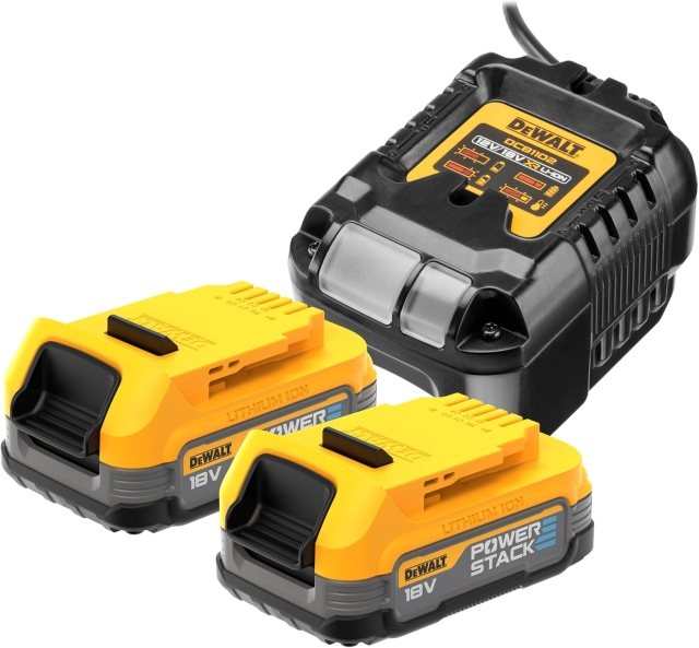 DeWALT DCB1102E2-QW 2 Batterier Powerstack XR 18V - 1,7Ah Li-Ion
