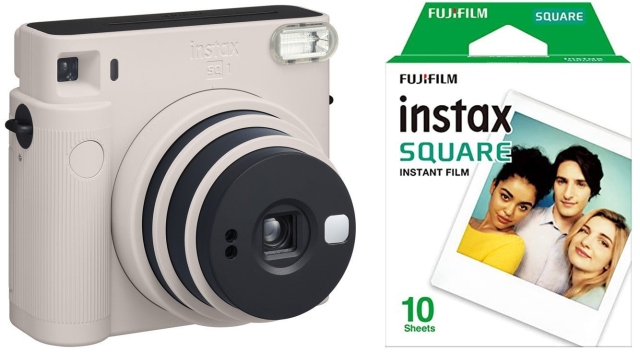 Fuji Instax Instant Camera SQ1 + 10 bilder - Vit