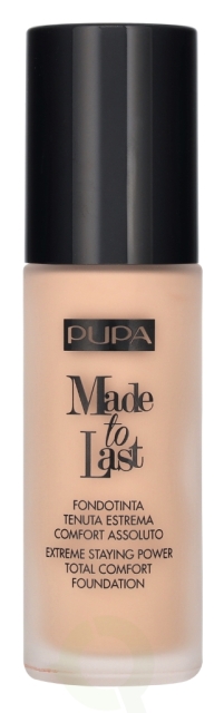 Pupa Milano Pupa Made To Last Total Comfort Foundation SPF10 30 ml #020 Light Beige