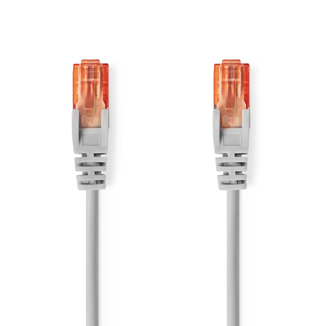 Nedis CAT6 Nätverkskabel | RJ45 hane | RJ45 hane | U/UTP | 5.00 m | Rund | PVC | Grå | Label