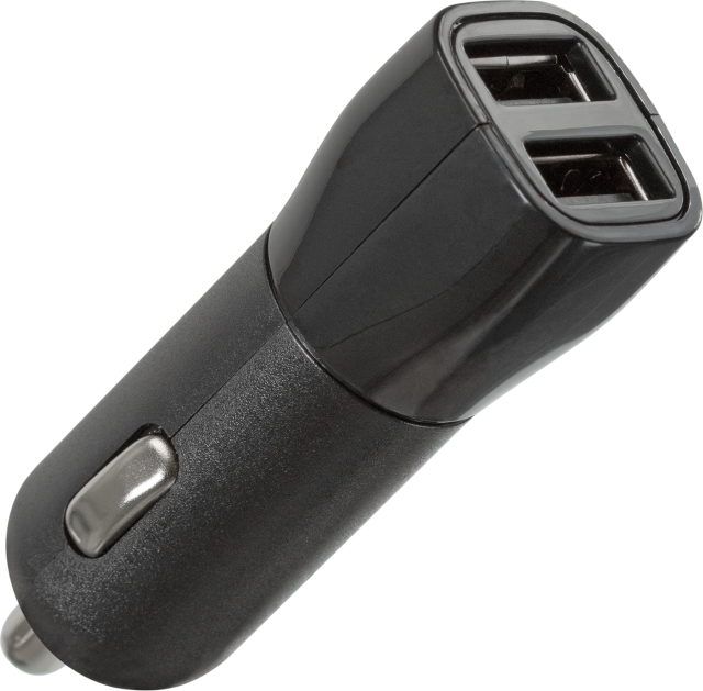 Wave billaddare, med två USB-kontakter, 3,1 A