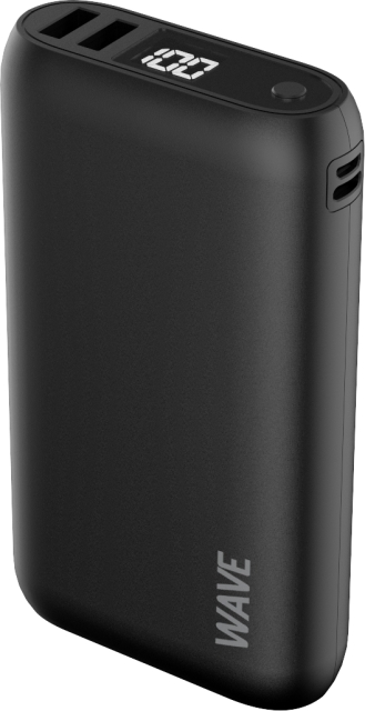 Wave Extrapower Powerbank, 20 000 mAh, svart