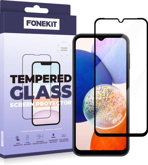 FoneKit Skärmskydd, Samsung Galaxy A15, svart