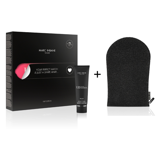 MARC INBANE Tander Creme Bronze + gratis exfolierande handske - Svart