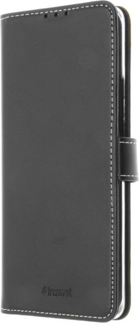Insmat Exklusivt Flip Case plånboksfodral, Oneplus 8, svart
