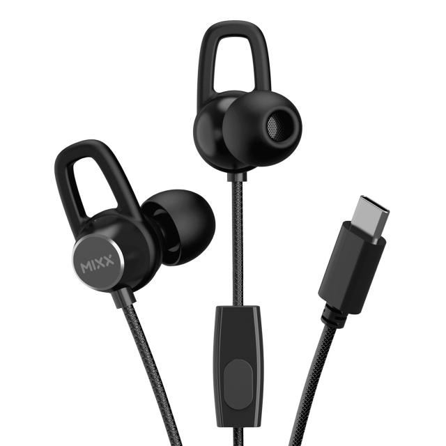 MIXX Hörlurar Soundport USB-C In-Ear Trådbunden Svart