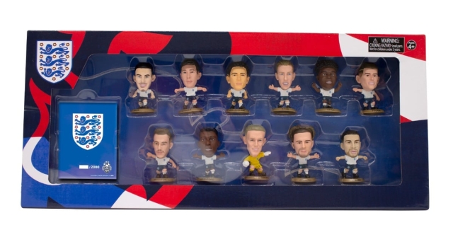 Soccerstarz England Lagpaket 11 figurer (2024 Version)