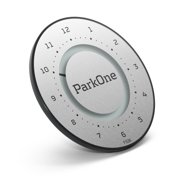 ParkOne 2 - Elektronisk parkeringsskiva i titansilver