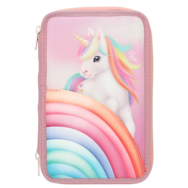 Ylvi Tredubbelt pennfodral - Color Cloud - Godisfärger