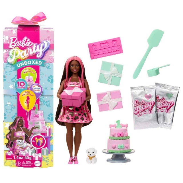 Barbie Party Unboxed Svart Docka - (960-2524)