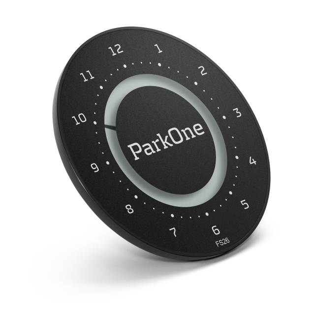 ParkOne 2 - Svart elektronisk parkeringsskiva