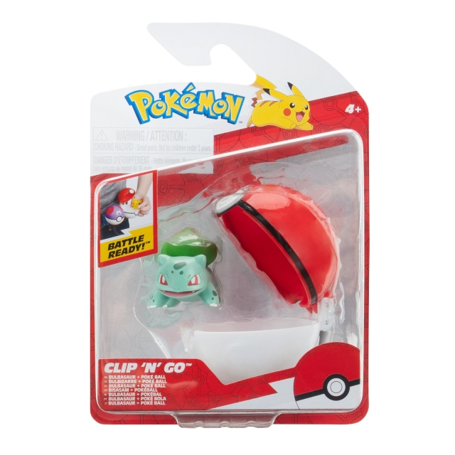 Pokémon Clip N Go Bulbasaur med pokeboll (PKW3634)