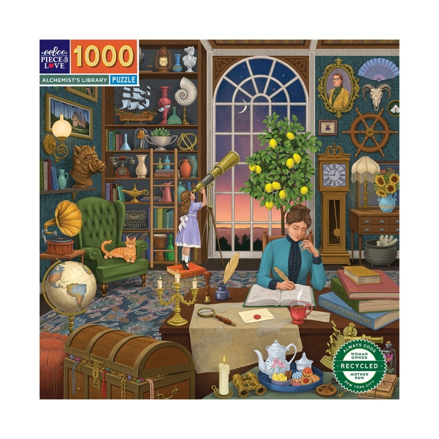eeBoo Puzzle 1000 pcs - Alchemists Library - (EPZTAHL)