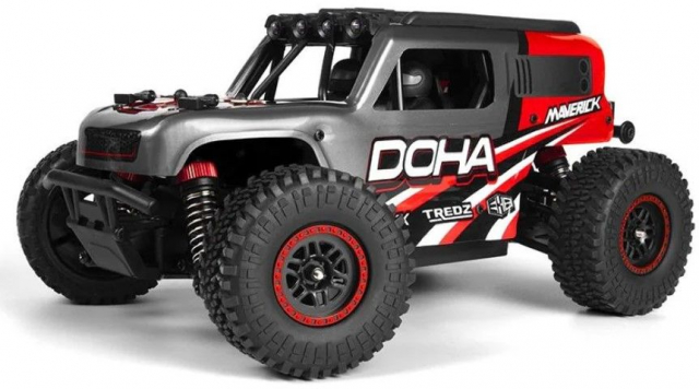 Maverick Doha 1/20 4WD elektrisk lastbil - röd (150701)