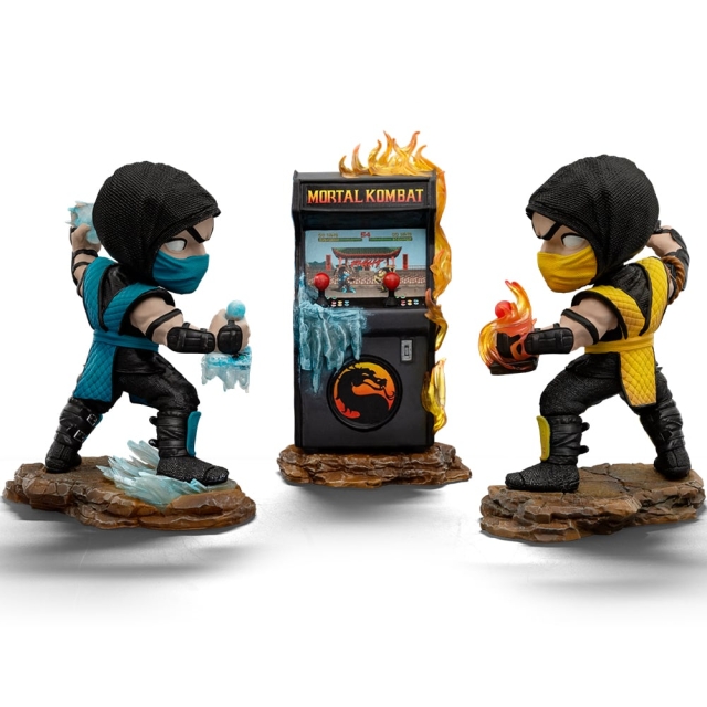 Iron Studios & Minico Mortal Kombat - Scorpion Vs Sub-zero Arkaduppsättning Minico Figurer