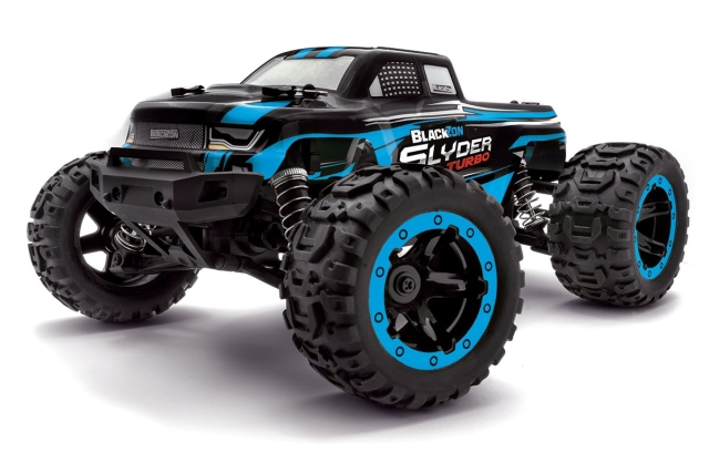 Blackzon Slyder MT Turbo 1/16 4WD 2S Brushless - Blå (540209)