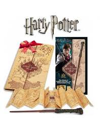 Noble Collection Harry Potter trollstav och marodörkarta - Blister
