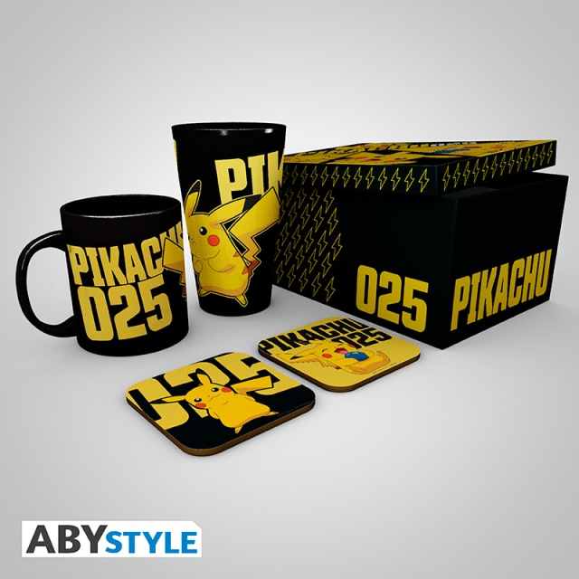 Abysse POKEMON Glasuppsättning - Glöd i mörkret - XXL