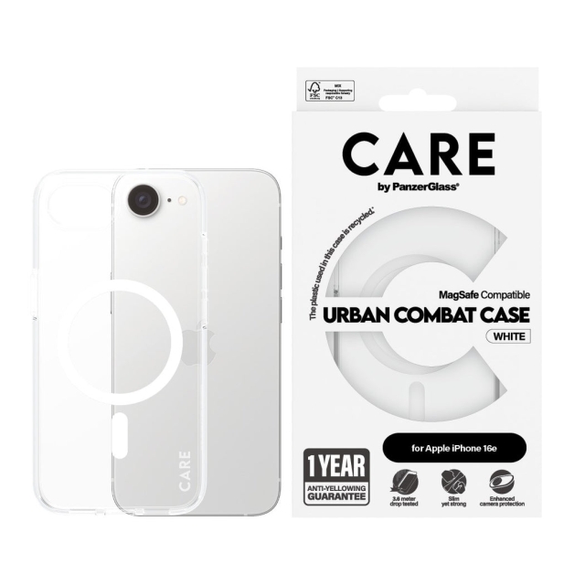 PanzerGlass CARE by PanzerGlass- Fodral Transparent - MagSafe - iPhone 16e