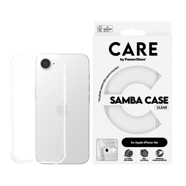 PanzerGlass CARE by PanzerGlass - Fodral - Transparent - iPhone 16e
