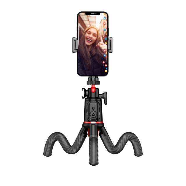 Rollei Flexibelt stativ i Monkeypod I Easy Creator - Höjd: 25 cm (min) till 46 cm (max)