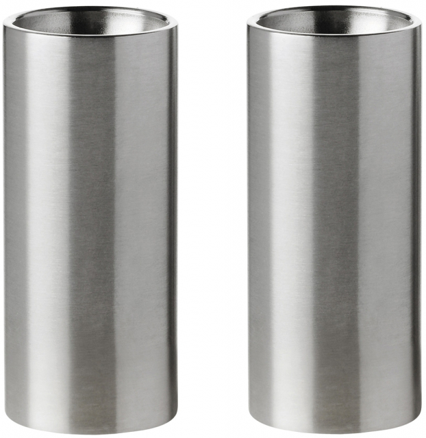 Stelton Arne Jacobsen Cylinda Salt & Peppar Set (Stål)