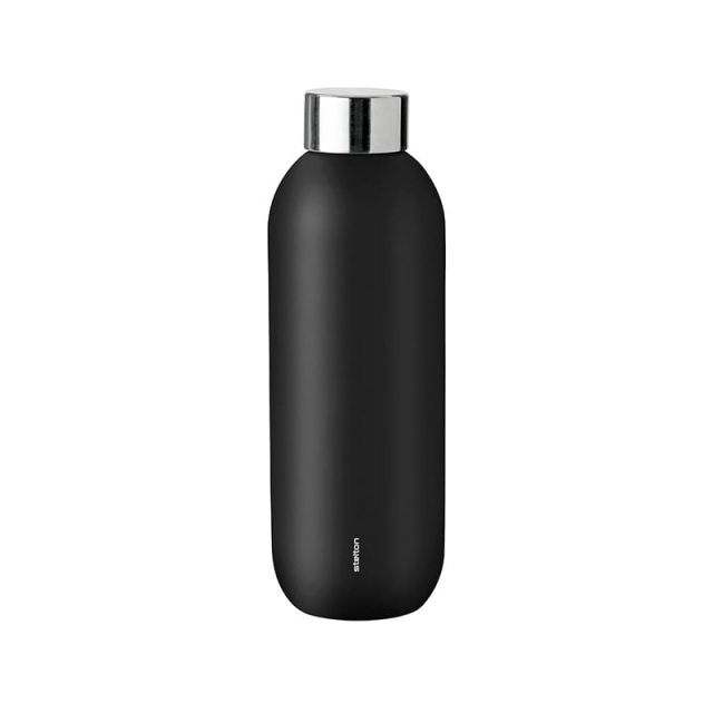 Stelton Keep Cool vakuumisolerad flaska 0,6 L (svart)