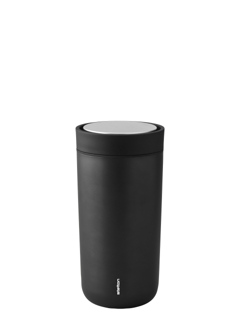 Stelton To-Go Click vakuumisolerad kopp 0,4 L (svart metallic)
