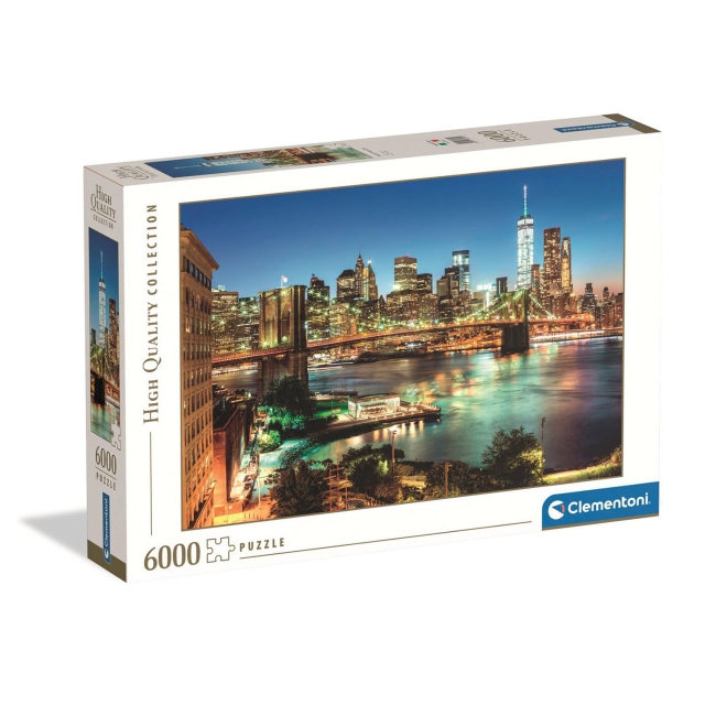 Clementoni Pussel 6000 Pcs High Quality Collection Brooklyn Bridge Lights