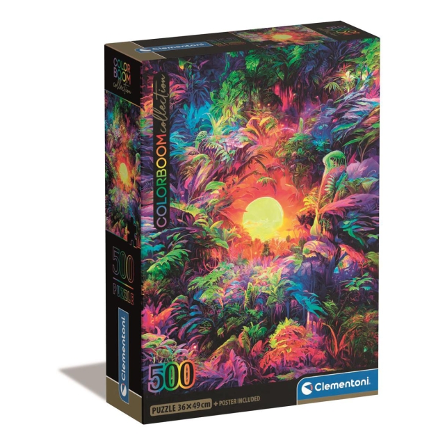 Clementoni Pussel 500 Pcs CB High Quality Collection Colorbloom Psychedelic Jungle