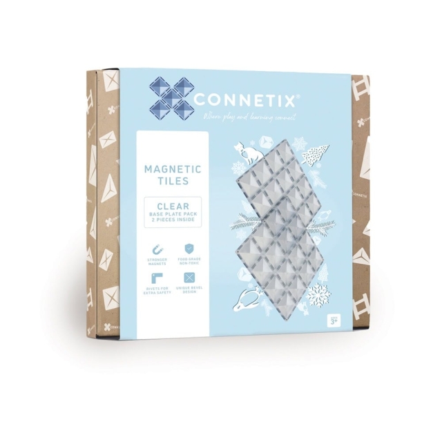 Connetix Basplatta - klar - 2 delar (CT-C-00002-BP)