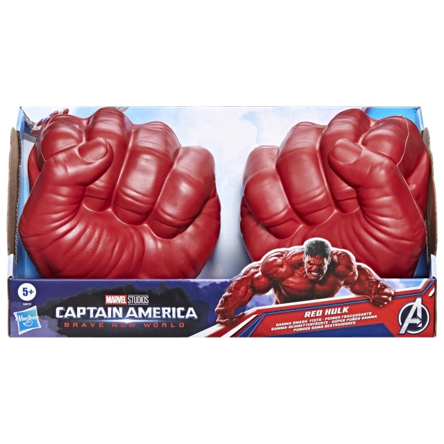Marvel Avengers Captain America NWO, Red Hulk Smash Fists Gamma