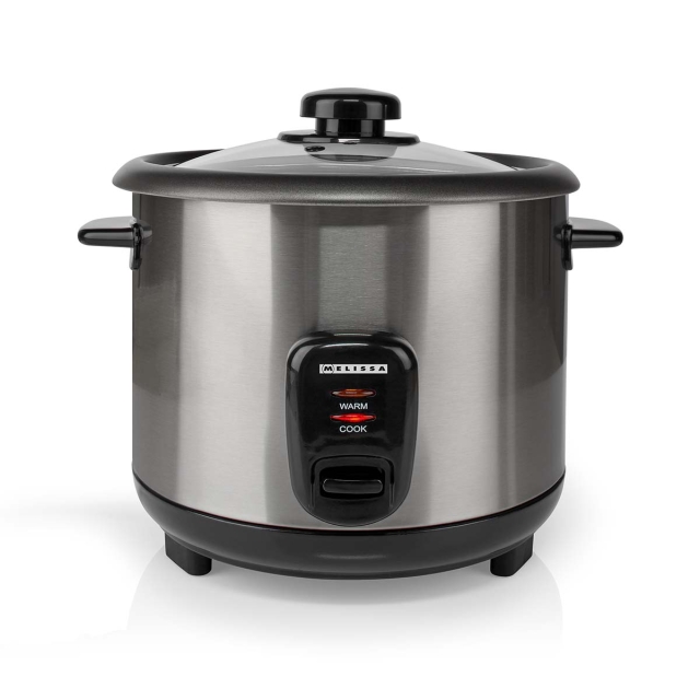 MELISSA Riskokare | 1,5 l | 500 W | Non stick-beläggning | Avtagbar skål | Ångkorg | Varmhållningsfunktion | Automatisk avstängning