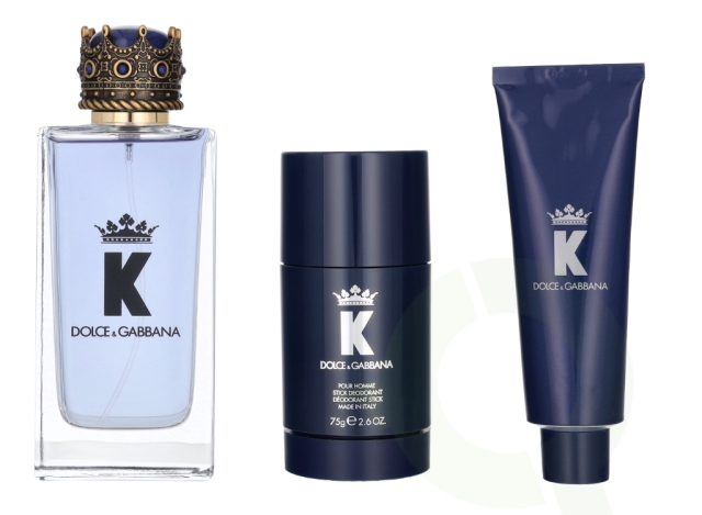 Dolce & Gabbana K Giftset 225 ml Edt Spray 100 ml/Shower Gel 50 ml/Deo Stick 75 ml