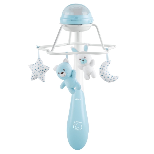 Chicco Rainbow spjälsängsmobil ljusblå (300-00011041200000)