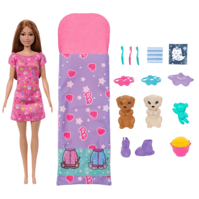 Barbie Pyjamasparty för valpen (HXN01)
