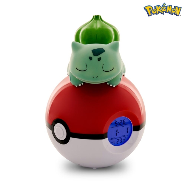 Nemesis Now Pokémon Bulbasaur upplyst FM-väckarklocka