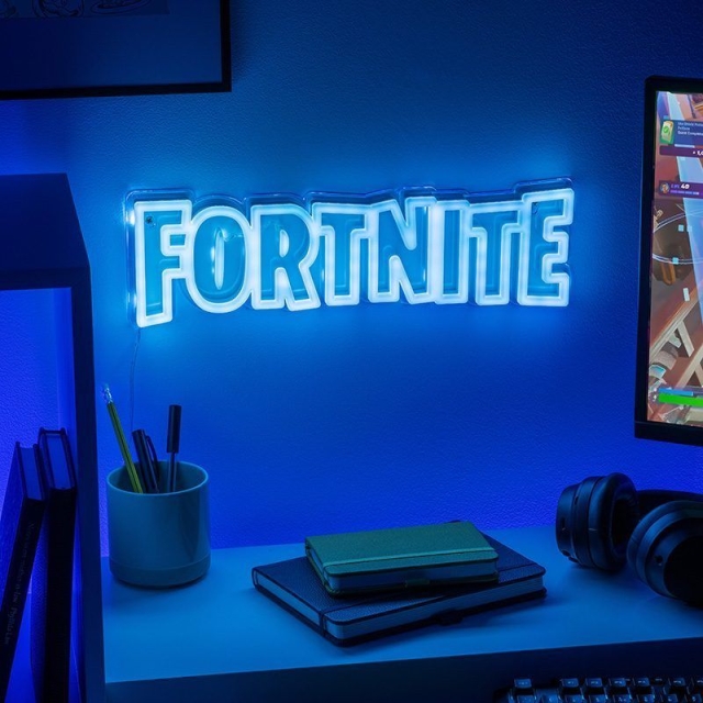 Paladone Fortnite väggmonterbar LED-lampa i neon