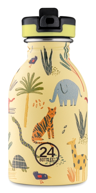 24 Bottles - Kids Collection - Urban Flaska 250 ml med sportlock - Djungelvänner (24B933)