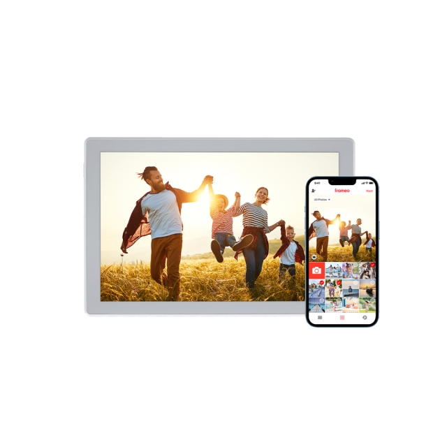 Rollei Smartare bildram - 10 diagonaler - WiFi - Appstyrning - Modell 106 Portabel - Vit