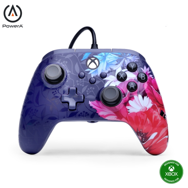 PowerA Advantage Plus trådbunden handkontroll - Xbox Series X - S - Nattblomma