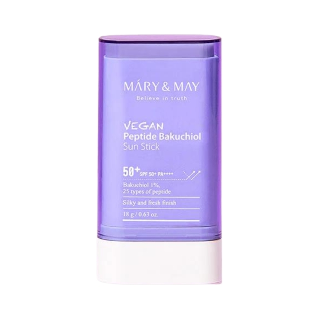 Mary&May Vegan Peptide Bakuchiol Sun Stick SPF50+ PA++++ - 18 g