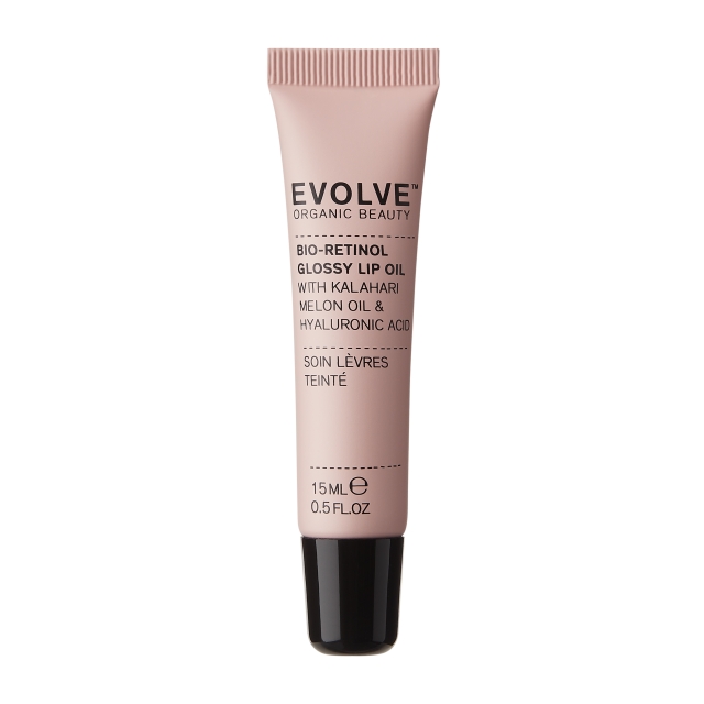 Evolve Beauty Bio-Retinol Glossy Lip Oil 15 ml - Mjuk rosa