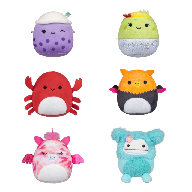 Micromallows 6 cm 6-pack Plush S2 - Myrnam, Henley, Carlos, Anjara, Joelle och Poplina