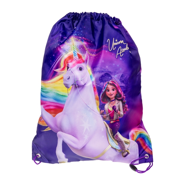 STOR Unicorn Academy - Gympapåse med dragsko - 35 x 45 cm