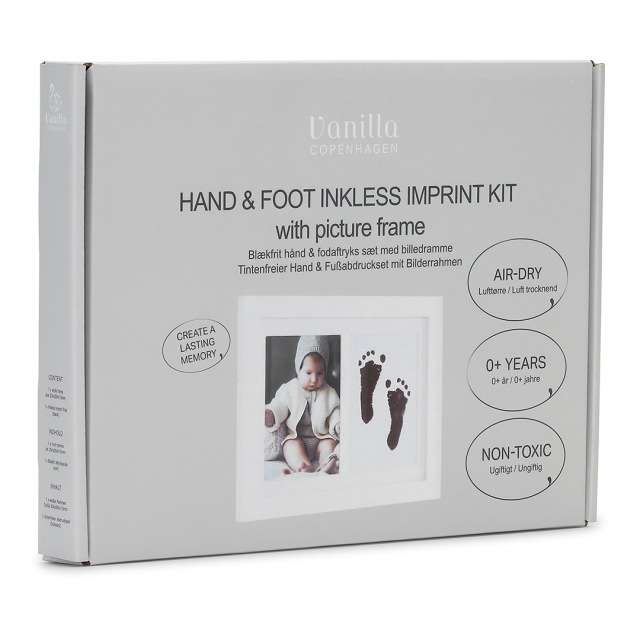 Vanilla Copenhagen Hand- och fotavtryck - Svart - 20,4 x 26,4 x 1,5 cm (MEMO7023)