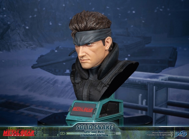 First4Figures Metal Gear Solid (Solid Snake byst i naturlig storlek) RESIN Staty