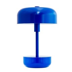 Dyberg-Larsen Haipot LED-uppladdningsbar bordslampa - Blå - Höjd: 25 cm, Diameter: 15 cm