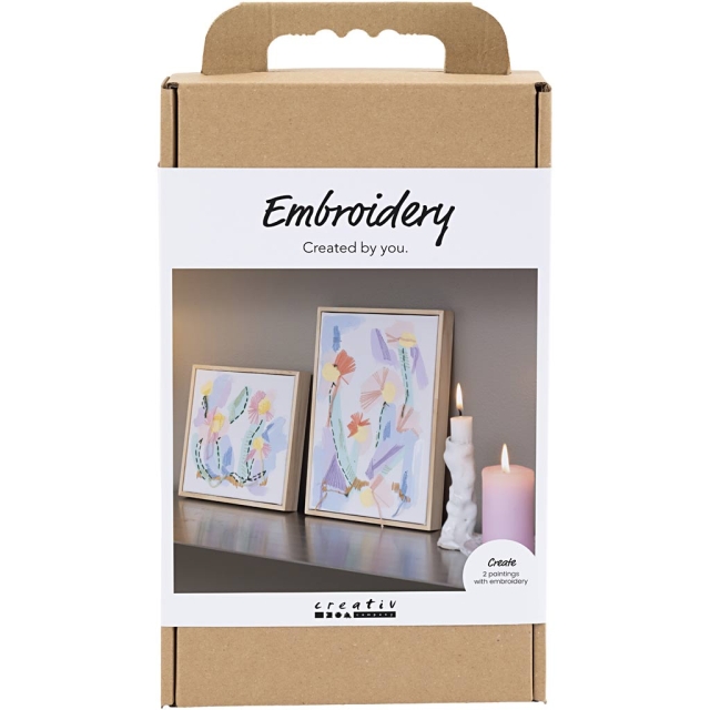 Pysselkit Broderi - Bilder - pastellfärger (977862)